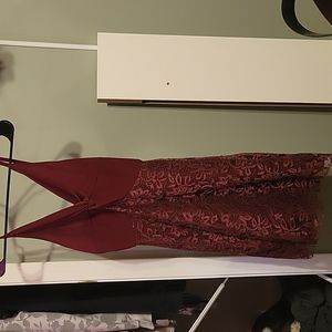 Maroon shein dress